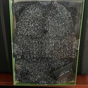 Kate Spade black and silver Knit Scarf and hat